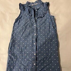 H&M Blue Heart Patterned Dress